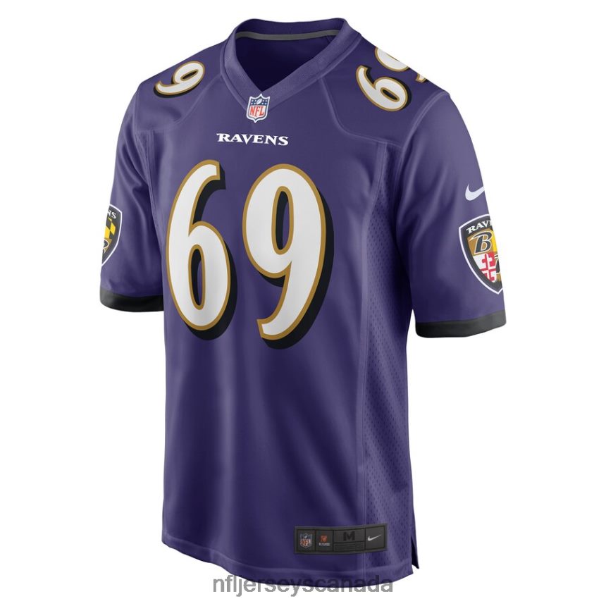 Men Baltimore Ravens Kahlil McKenzie Nike Purple Game Jersey Clothing NFL TBXFR66254