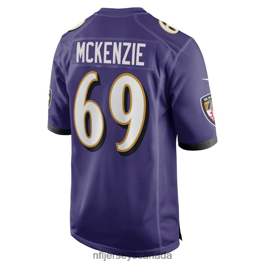 Men Baltimore Ravens Kahlil McKenzie Nike Purple Game Jersey Clothing NFL TBXFR66254