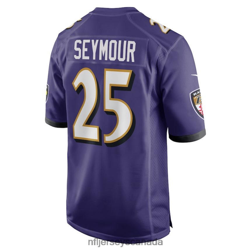 Men Baltimore Ravens Kevon Seymour Nike Purple Game Player Jersey Clothing NFL TBXFR66790