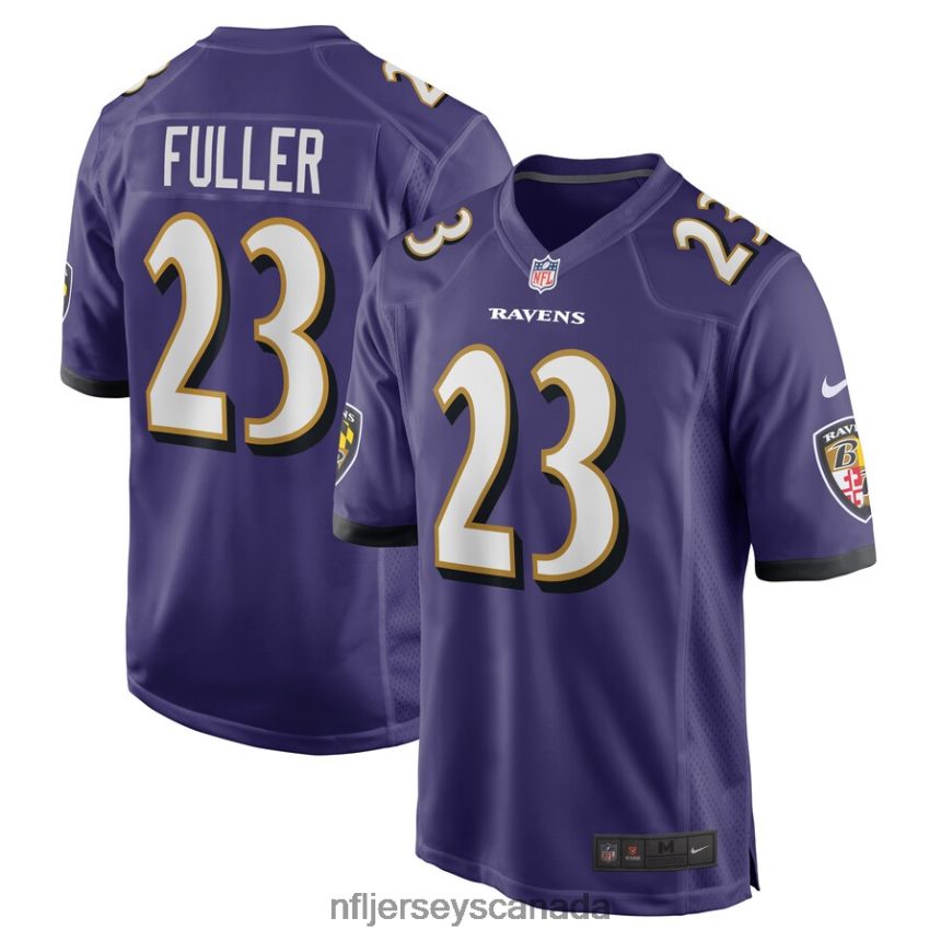 Men Baltimore Ravens Kyle Fuller Nike Purple Game Player Jersey Clothing NFL TBXFR66038