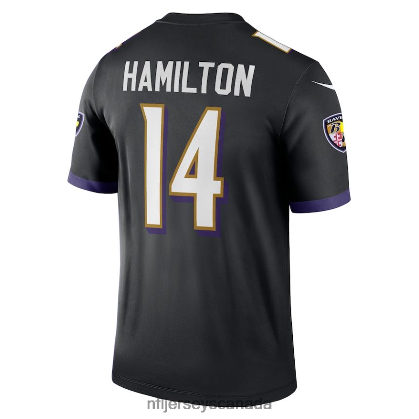 Men Baltimore Ravens Kyle Hamilton Nike Black Legend Jersey Clothing NFL TBXFR61729