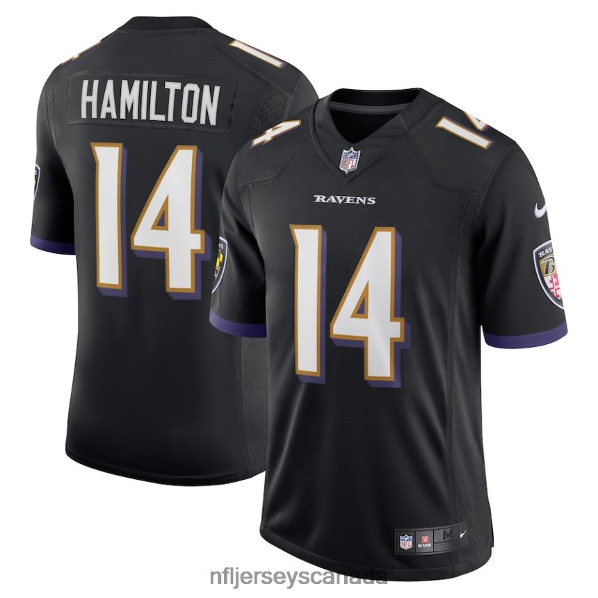 Men Baltimore Ravens Kyle Hamilton Nike Black Vapor Limited Jersey Clothing NFL TBXFR6724