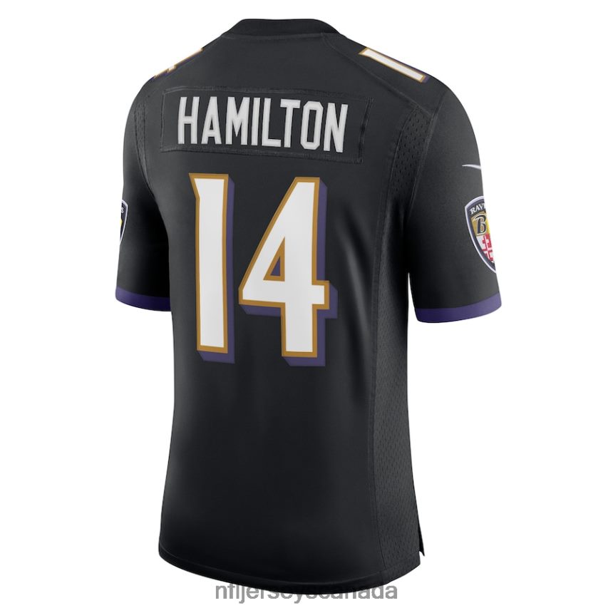 Men Baltimore Ravens Kyle Hamilton Nike Black Vapor Limited Jersey Clothing NFL TBXFR6724