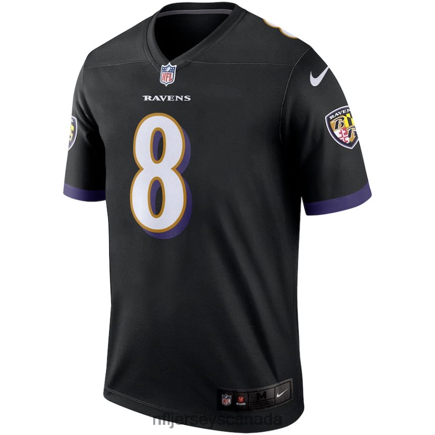 Men Baltimore Ravens Lamar Jackson Nike Black Legend Jersey Clothing NFL TBXFR6461