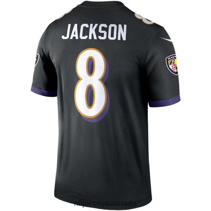 Men Baltimore Ravens Lamar Jackson Nike Black Legend Jersey Clothing NFL TBXFR6461