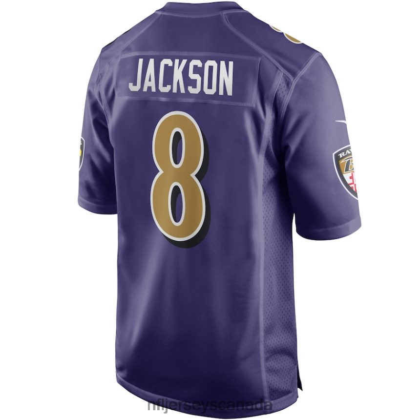 Men Baltimore Ravens Lamar Jackson Nike Purple Alternate Game Jersey Clothing NFL TBXFR6609