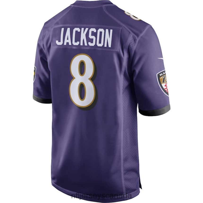 Men Baltimore Ravens Lamar Jackson Nike Purple Game Player Jersey Clothing NFL TBXFR6610