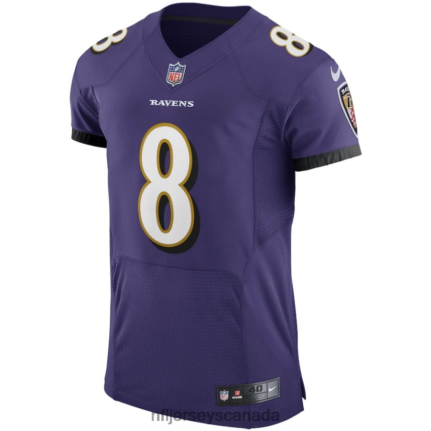 Men Baltimore Ravens Lamar Jackson Nike Purple Vapor Elite Player Jersey Clothing NFL TBXFR62308