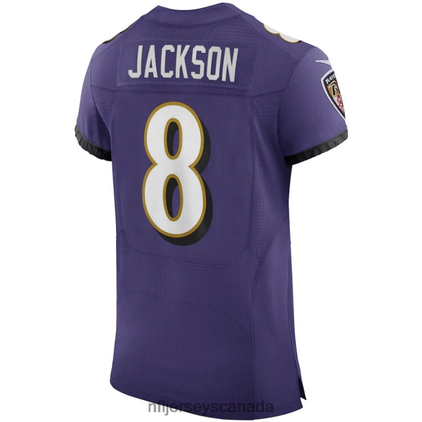 Men Baltimore Ravens Lamar Jackson Nike Purple Vapor Elite Player Jersey Clothing NFL TBXFR62308
