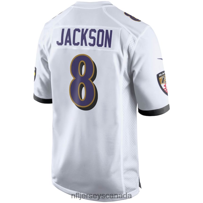 Men Baltimore Ravens Lamar Jackson Nike White Player Game Jersey Clothing NFL TBXFR62313