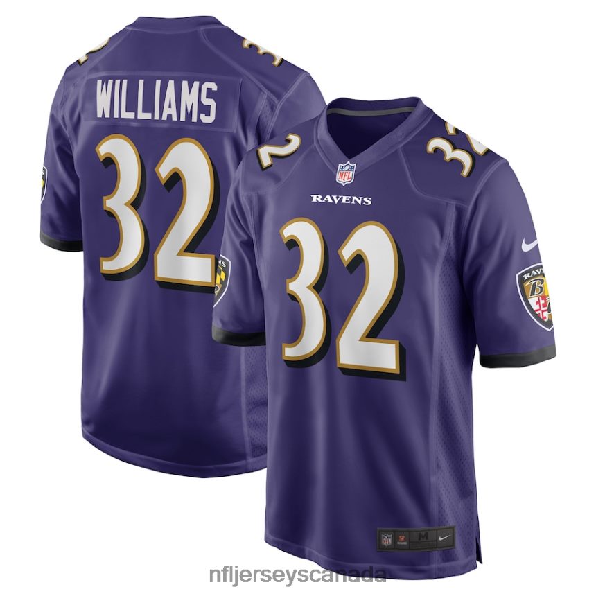 Men Baltimore Ravens Marcus Williams Nike Purple Player Game Jersey Clothing NFL TBXFR63621