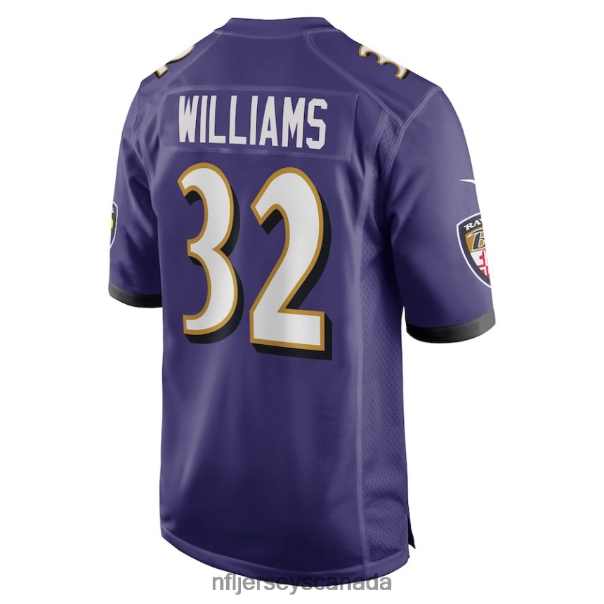 Men Baltimore Ravens Marcus Williams Nike Purple Player Game Jersey Clothing NFL TBXFR63621