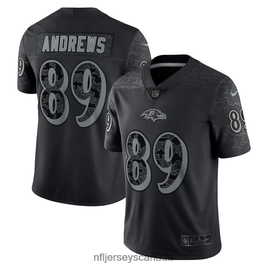 Men Baltimore Ravens Mark Andrews Nike Black RFLCTV Limited Jersey Clothing NFL TBXFR61876