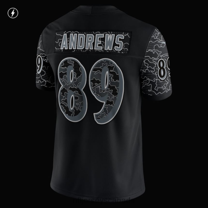 Men Baltimore Ravens Mark Andrews Nike Black RFLCTV Limited Jersey Clothing NFL TBXFR61876