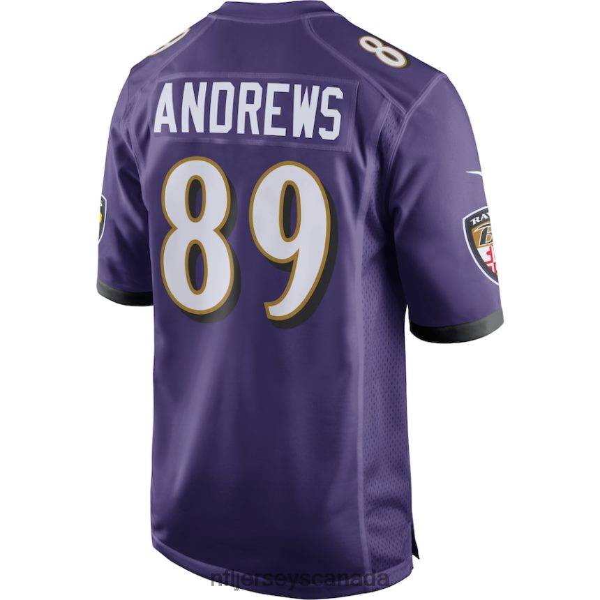 Men Baltimore Ravens Mark Andrews Nike Purple Game Jersey Clothing NFL TBXFR6534