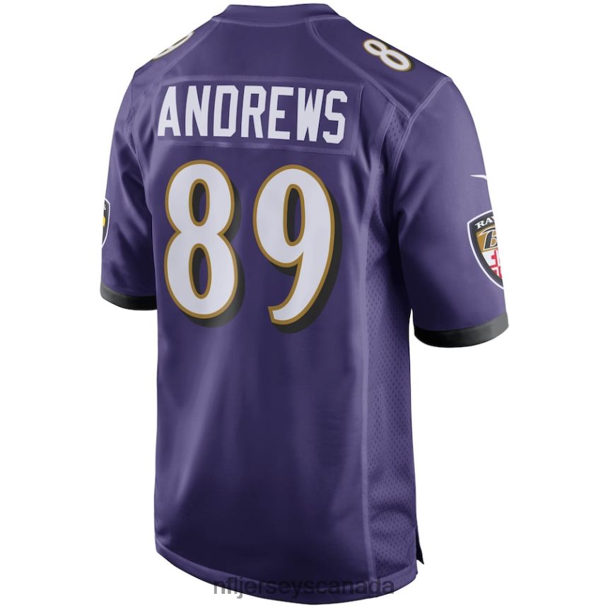 Men Baltimore Ravens Mark Andrews Nike Purple Game Player Jersey Clothing NFL TBXFR61762