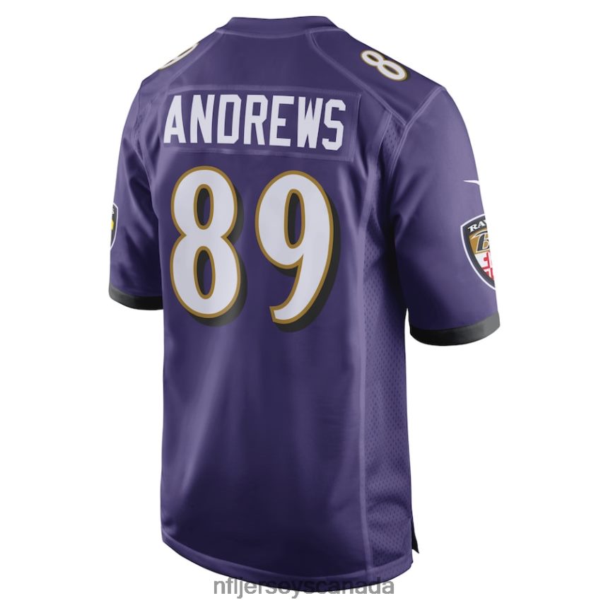 Men Baltimore Ravens Mark Andrews Nike Purple Game Team Jersey Clothing NFL TBXFR63456