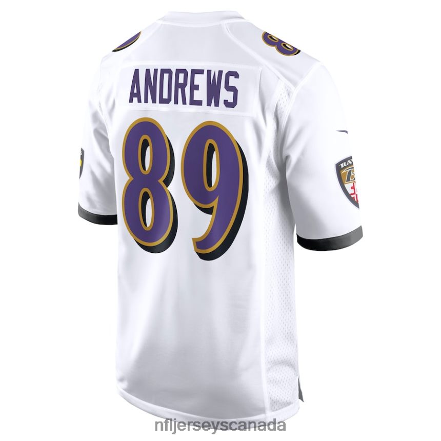 Men Baltimore Ravens Mark Andrews Nike White Game Jersey Clothing NFL TBXFR6506
