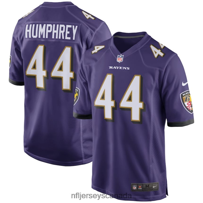 Men Baltimore Ravens Marlon Humphrey Nike Purple Player Game Jersey Clothing NFL TBXFR61462