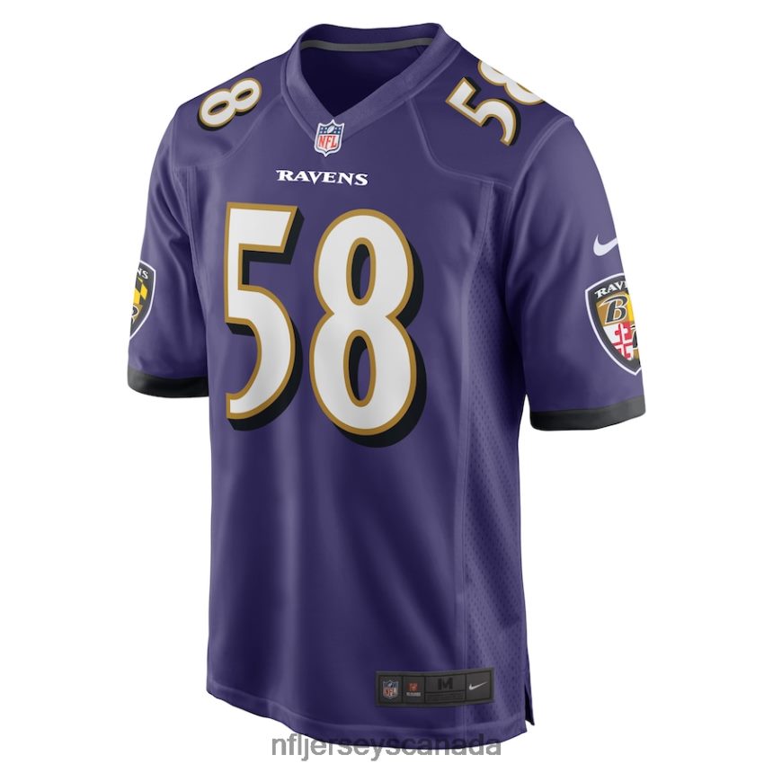 Men Baltimore Ravens Michael Pierce Nike Purple Game Jersey Clothing NFL TBXFR66674