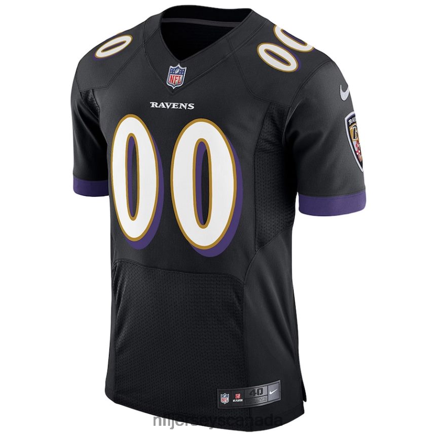 Men Baltimore Ravens Nike Black Speed Machine Elite Custom Jersey Clothing NFL TBXFR64842