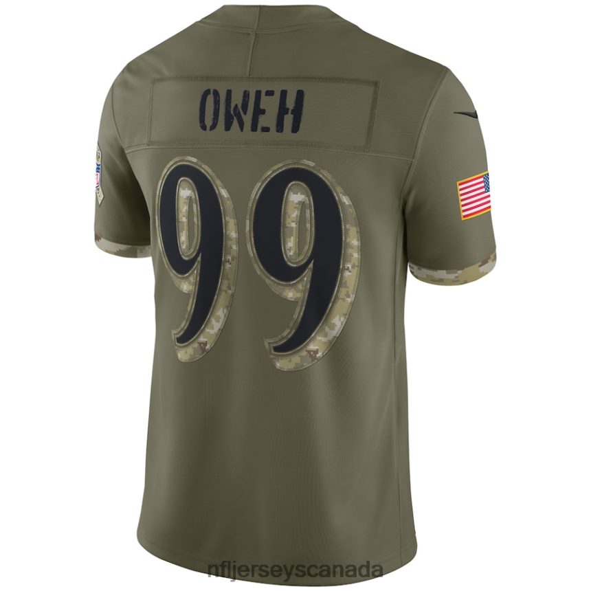 Men Baltimore Ravens Nike Olive 2022 Salute To Service Limited Jersey Clothing NFL TBXFR64826