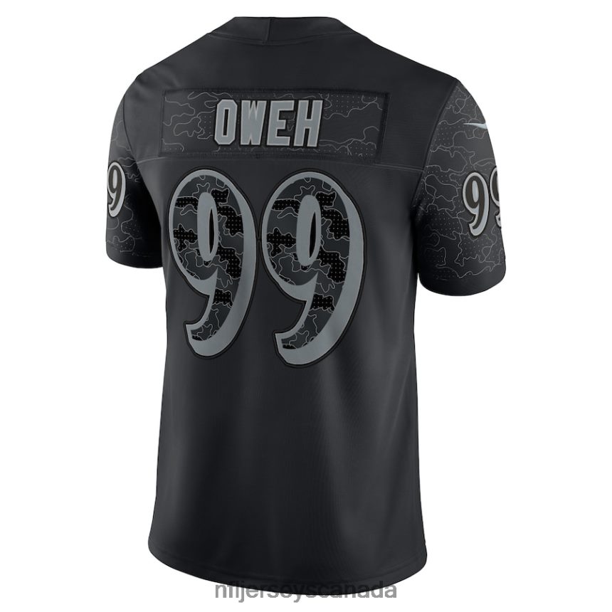 Men Baltimore Ravens Odafe Oweh Nike Black RFLCTV Limited Jersey Clothing NFL TBXFR63763