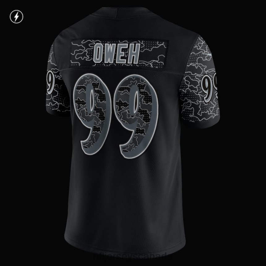 Men Baltimore Ravens Odafe Oweh Nike Black RFLCTV Limited Jersey Clothing NFL TBXFR63763