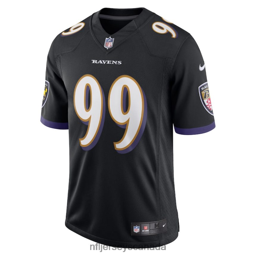 Men Baltimore Ravens Odafe Oweh Nike Black Vapor Limited Jersey Clothing NFL TBXFR63770