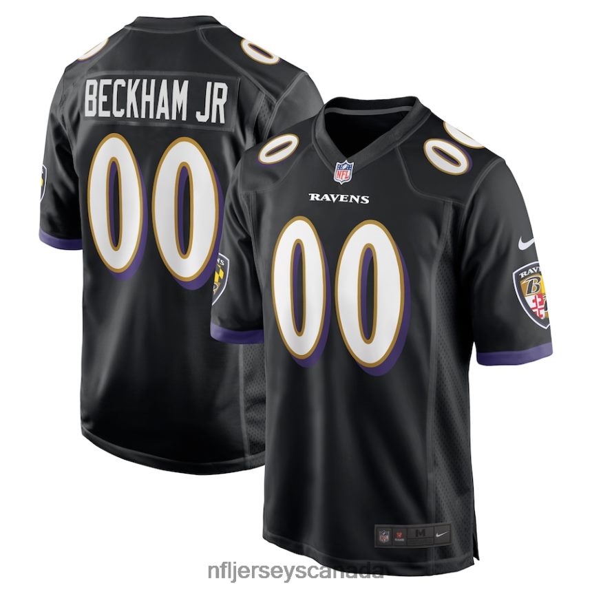 Men Baltimore Ravens Odell Beckham Jr Nike Black Alternate Game Jersey Clothing NFL TBXFR61