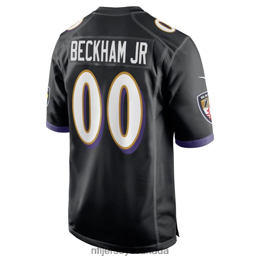 Men Baltimore Ravens Odell Beckham Jr Nike Black Alternate Game Jersey Clothing NFL TBXFR61