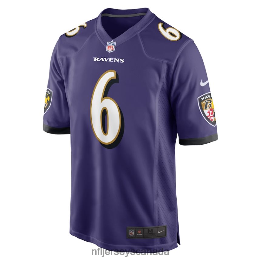 Men Baltimore Ravens Patrick Queen Nike Purple Game Player Jersey Clothing NFL TBXFR61520