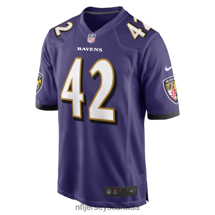 Men Baltimore Ravens Patrick Ricard Nike Purple Game Jersey Clothing NFL TBXFR6938