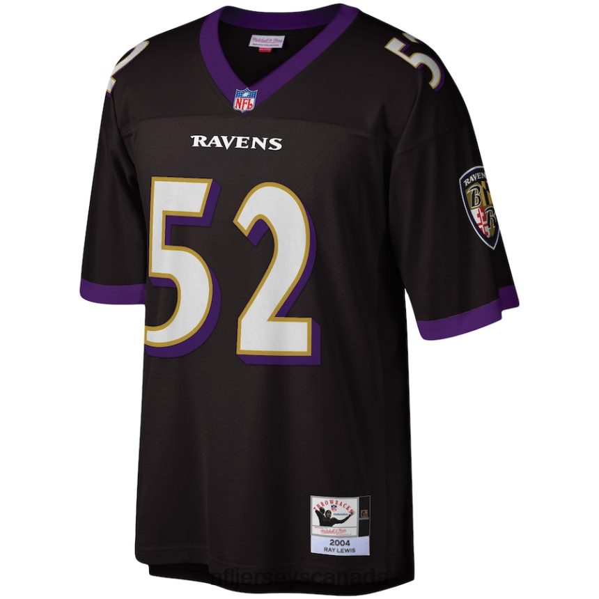 Men Baltimore Ravens Ray Lewis Mitchell  Ness Black Legacy Replica Jersey Clothing NFL TBXFR61238
