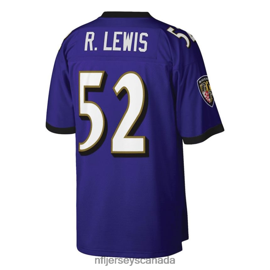 Men Baltimore Ravens Ray Lewis Mitchell  Ness Purple Big  Tall 2000 Retired Player Replica Jersey Clothing NFL TBXFR61727