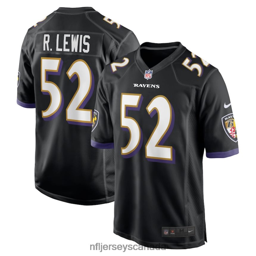 Men Baltimore Ravens Ray Lewis Nike Black Retired Player Jersey Clothing NFL TBXFR6348