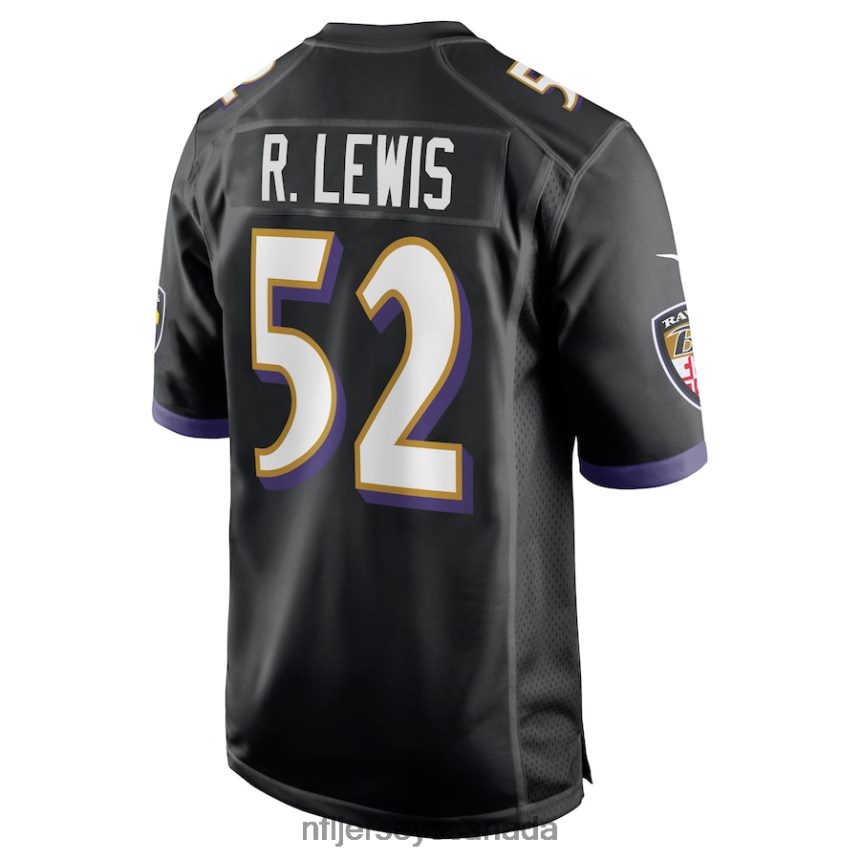 Men Baltimore Ravens Ray Lewis Nike Black Retired Player Jersey Clothing NFL TBXFR6348