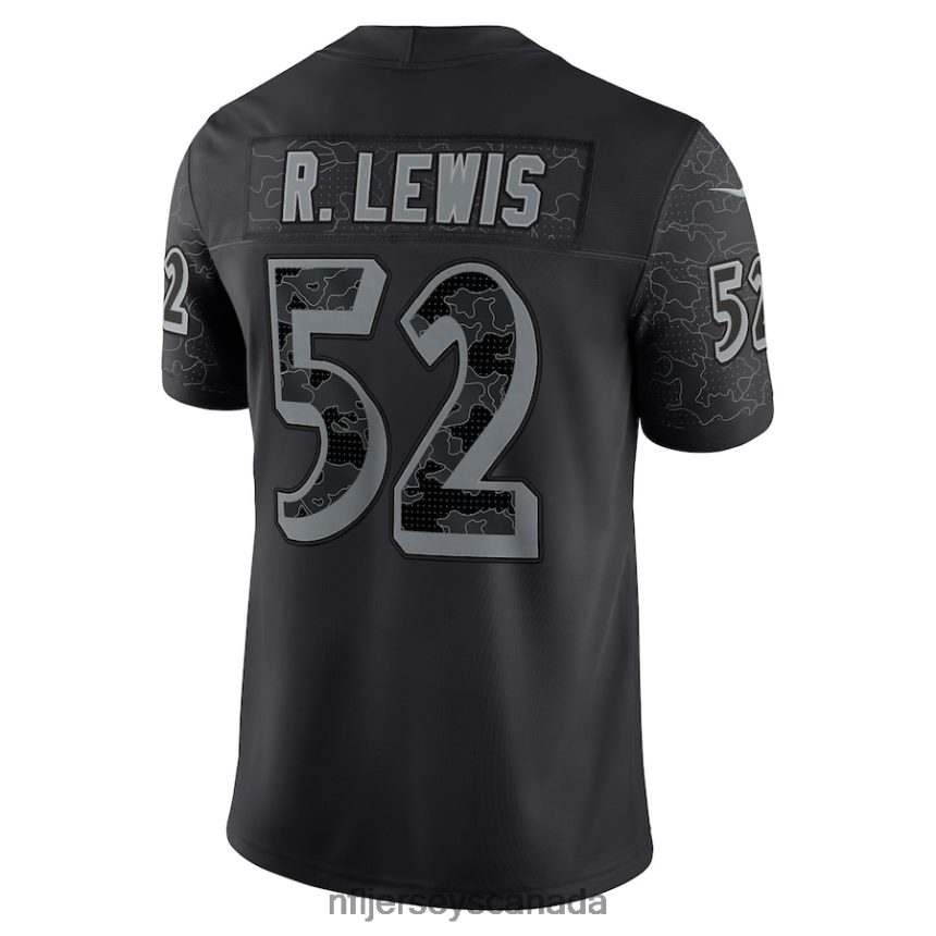 Men Baltimore Ravens Ray Lewis Nike Black Retired Player RFLCTV Limited Jersey Clothing NFL TBXFR62331