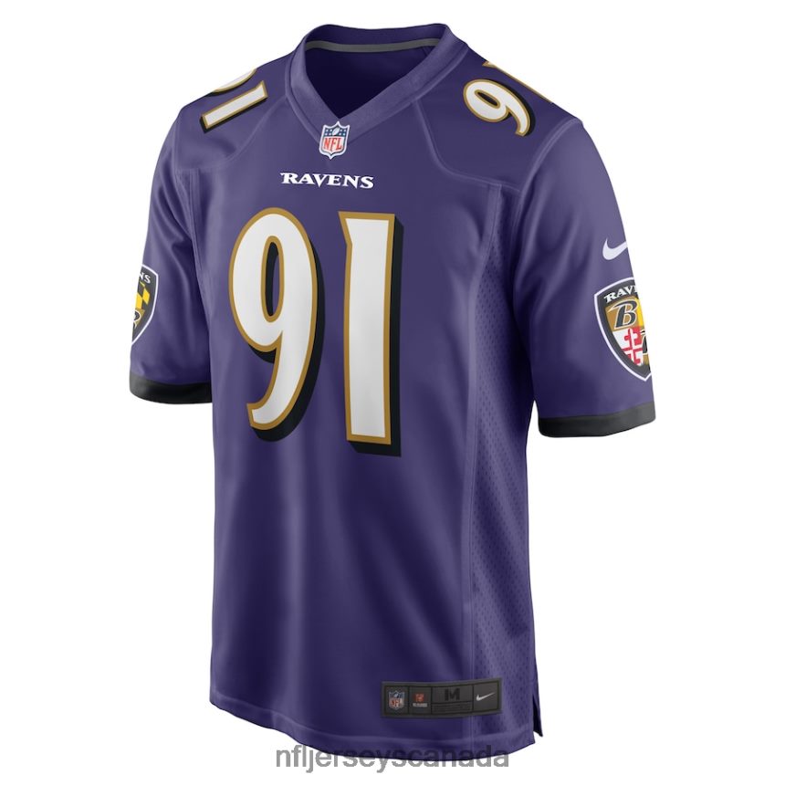 Men Baltimore Ravens Rayshad Nichols Nike Purple Game Player Jersey Clothing NFL TBXFR65670