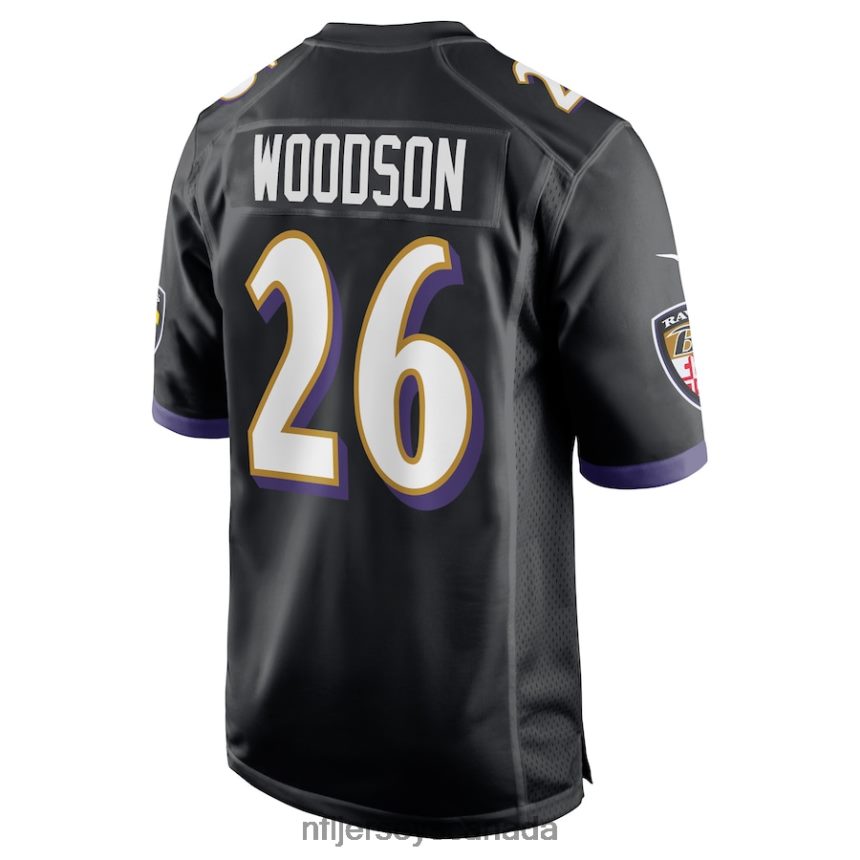 Men Baltimore Ravens Rod Woodson Nike Black Retired Player Jersey Clothing NFL TBXFR63416