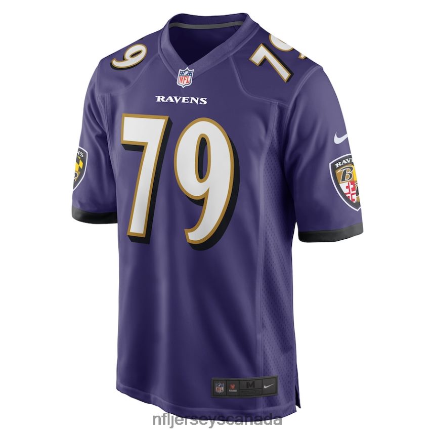 Men Baltimore Ravens Ronnie Stanley Nike Purple Game Jersey Clothing NFL TBXFR63252