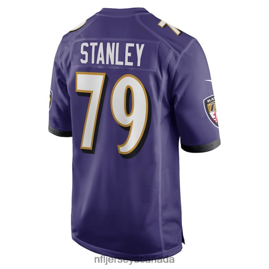 Men Baltimore Ravens Ronnie Stanley Nike Purple Game Jersey Clothing NFL TBXFR63252