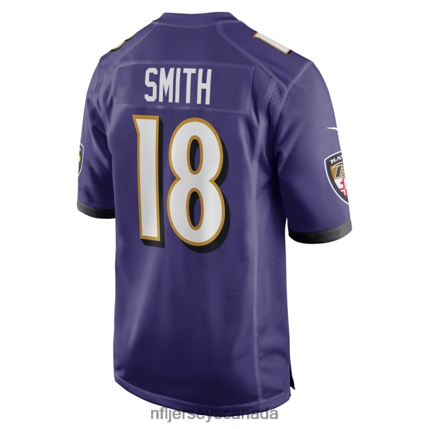 Men Baltimore Ravens Roquan Smith Nike Purple Game Player Jersey Clothing NFL TBXFR6272