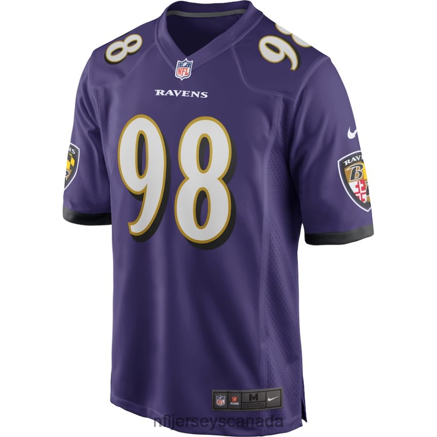 Men Baltimore Ravens Tony Siragusa Nike Purple Game Retired Player Jersey Clothing NFL TBXFR6999