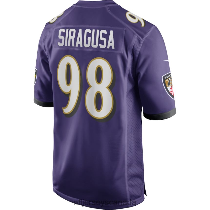Men Baltimore Ravens Tony Siragusa Nike Purple Game Retired Player Jersey Clothing NFL TBXFR6999