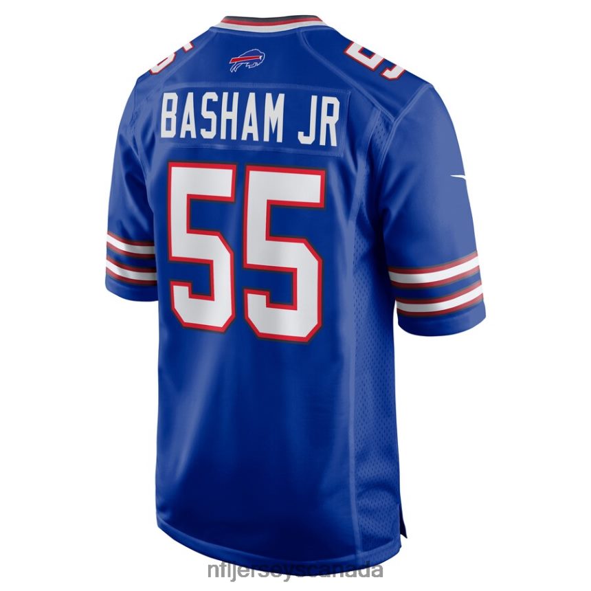 Men Buffalo Bills Boogie Basham Nike Royal Game Jersey Clothing NFL TBXFR63207