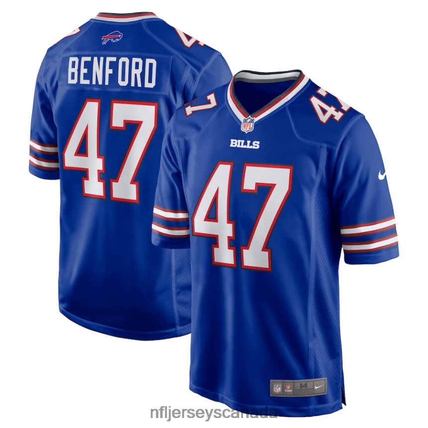 Men Buffalo Bills Christian Benford Nike Royal Game Jersey Clothing NFL TBXFR64448