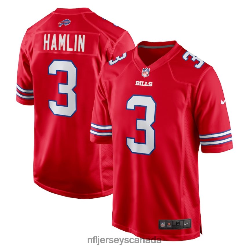 Men Buffalo Bills Damar Hamlin Nike Red Alternate Game Jersey Clothing NFL TBXFR61048