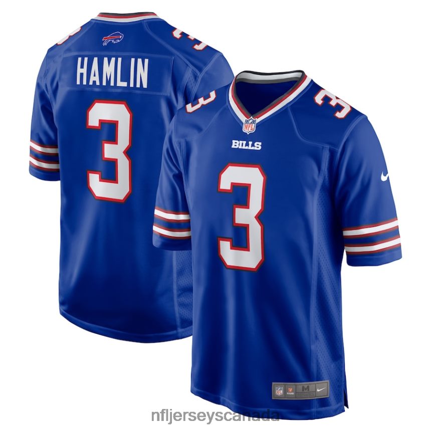 Men Buffalo Bills Damar Hamlin Nike Royal Game Jersey Clothing NFL TBXFR6675