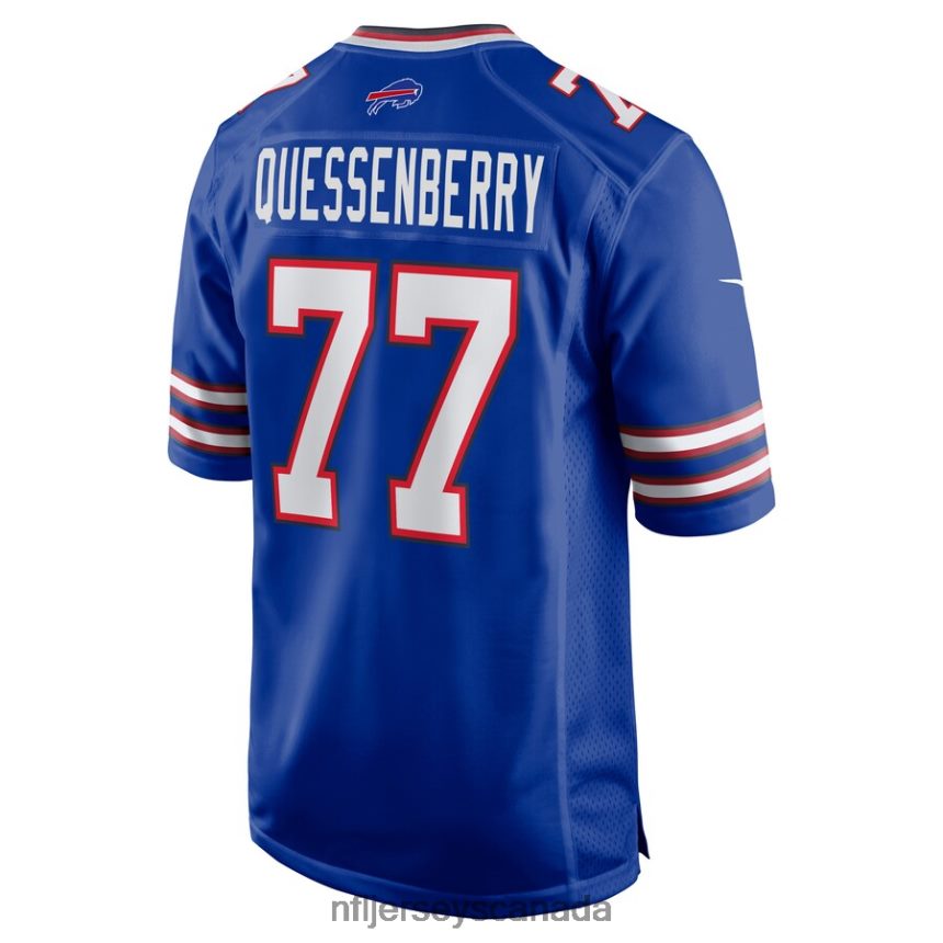 Men Buffalo Bills David Quessenberry Nike Royal Game Player Jersey Clothing NFL TBXFR64129